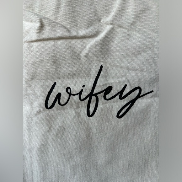 New Birdy Grey wifey canvas tote bag - Picture 2 of 2